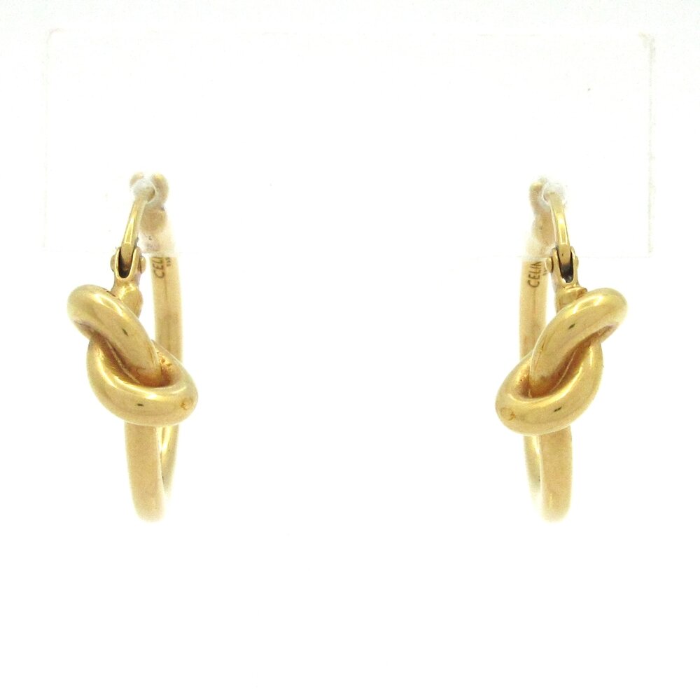 Celine Knot Hoop Earrings